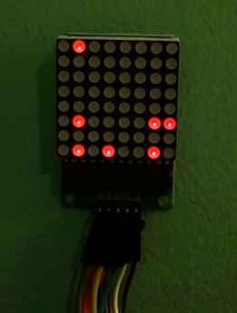 Display of binary clock