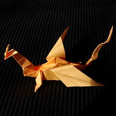 Origami dragon.