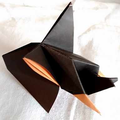 Origami elephant.