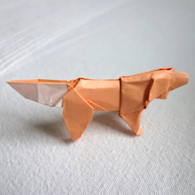 Origami Golden Retriever.