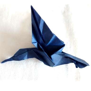 Origami hummingbird.