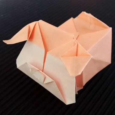 Origami pig.